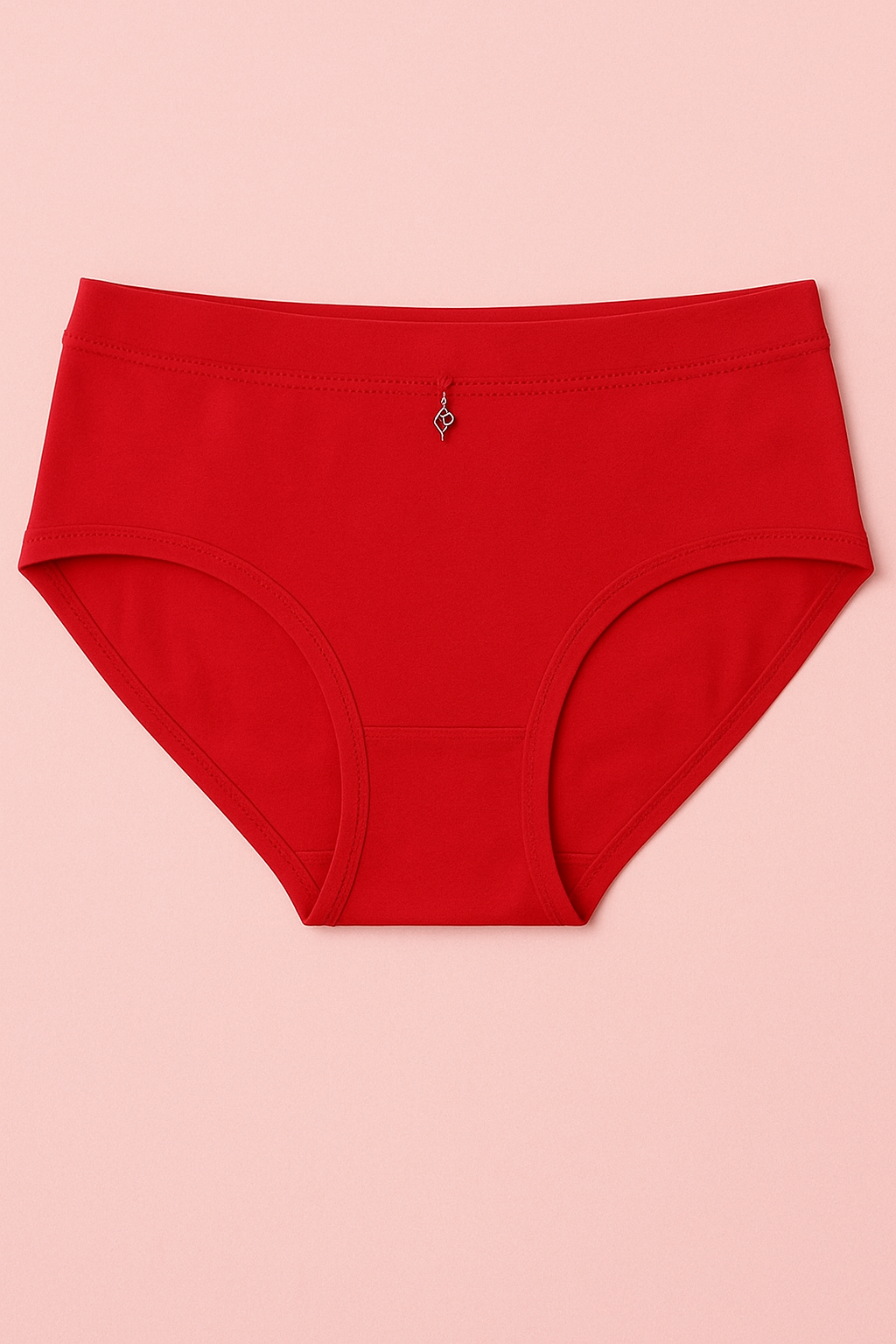 Pinknaari Assorted High-Waist Comfort Panty with Front Charm-Set Of 3