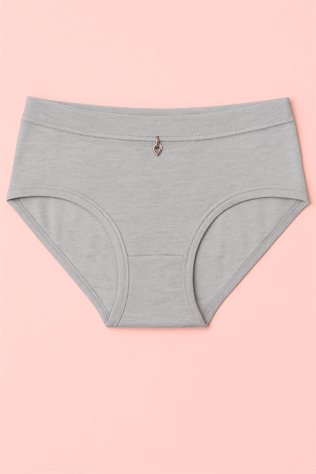 Pinknaari Assorted High-Waist Comfort Panty with Front Charm-Set Of 3