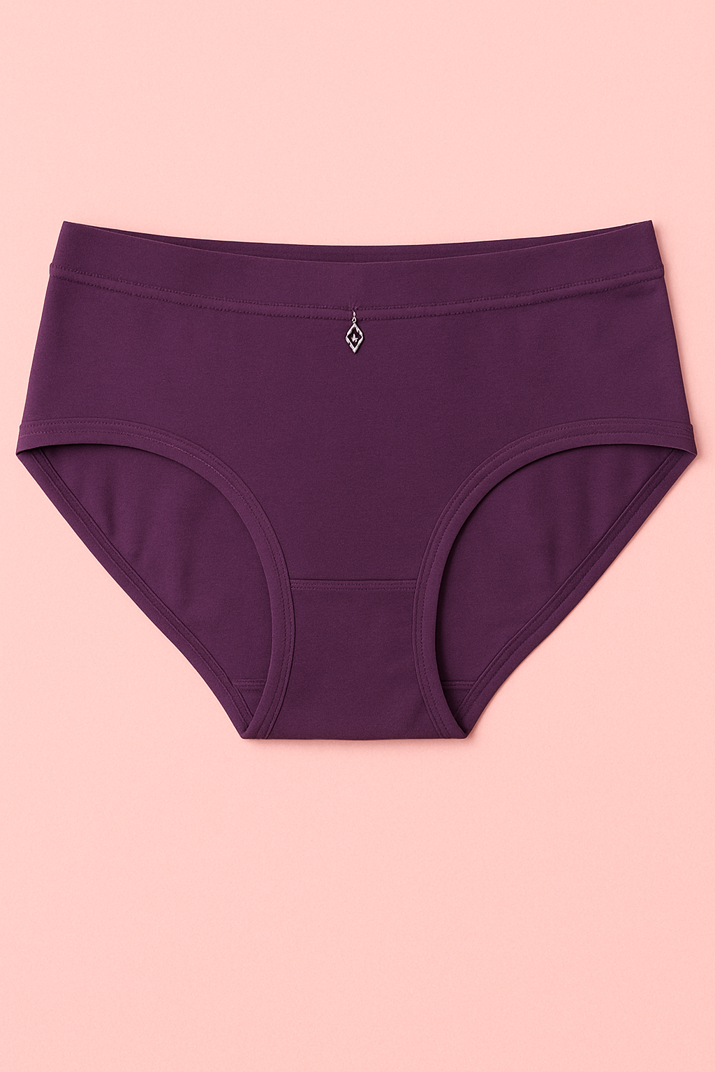 Pinknaari Assorted High-Waist Comfort Panty with Front Charm-Set Of 3
