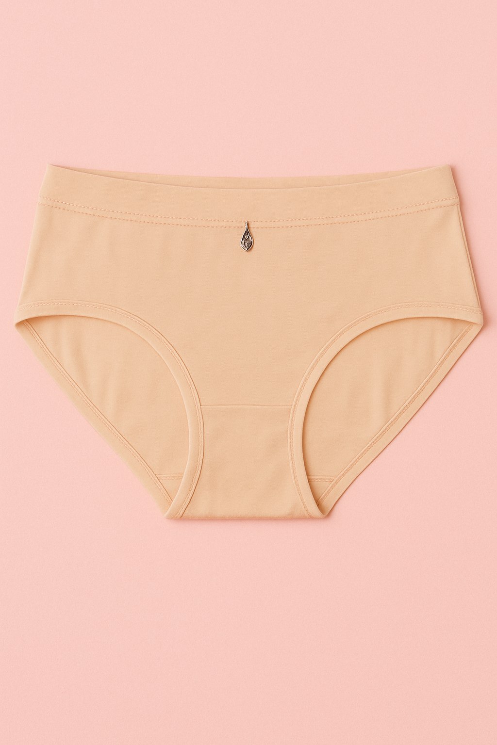 Pinknaari Assorted High-Waist Comfort Panty with Front Charm-Set Of 3