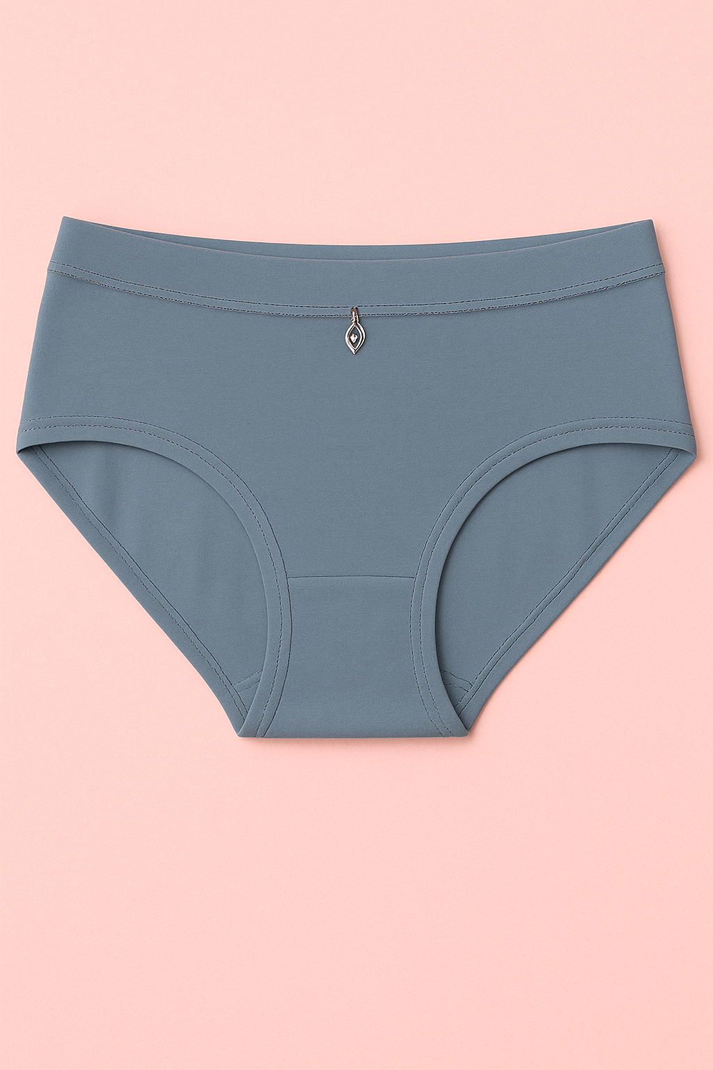Pinknaari Assorted High-Waist Comfort Panty with Front Charm-Set Of 3